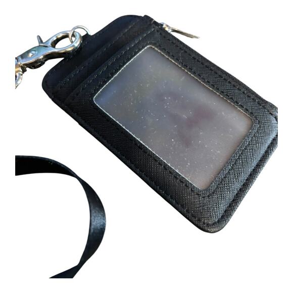 Black Lanyard and ID Badge Holder - Picture 5 of 5